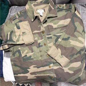 Forever21 Camouflage Military Jacket